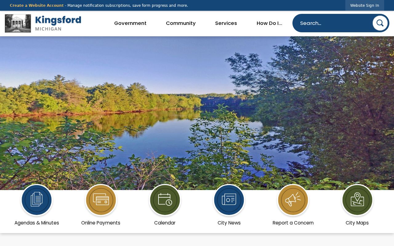 Kingsford criminal history and official Public Safety directory