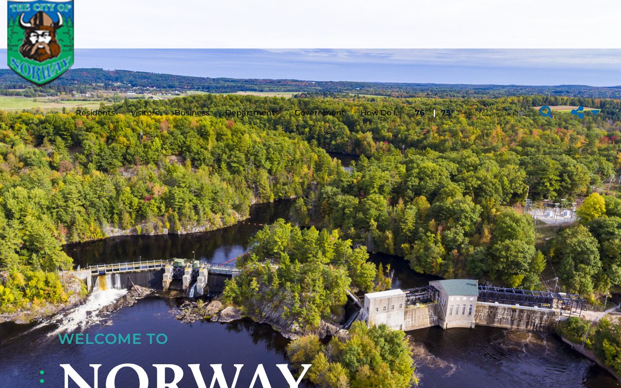 Official City of Norway website for Norway criminal history and police record contacts